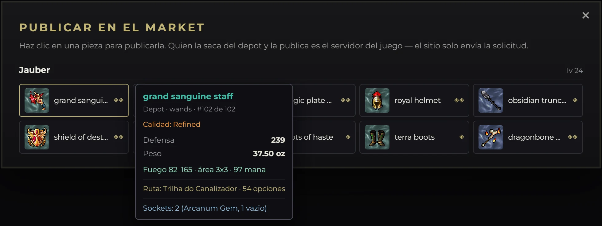 Market do Capernia no site