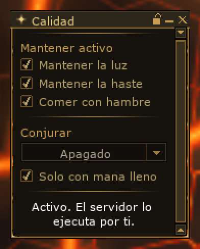 El Panel de Calidad de Vida, dentro del juego